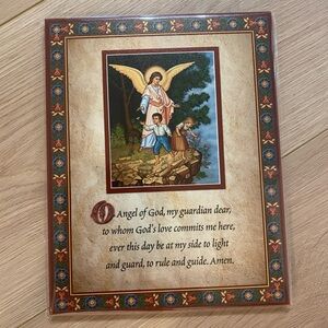 Guardian Angel Prayer Plaque